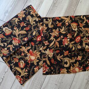 2 C&F Enterprises Black and Clay Reversible Dinner Napkins